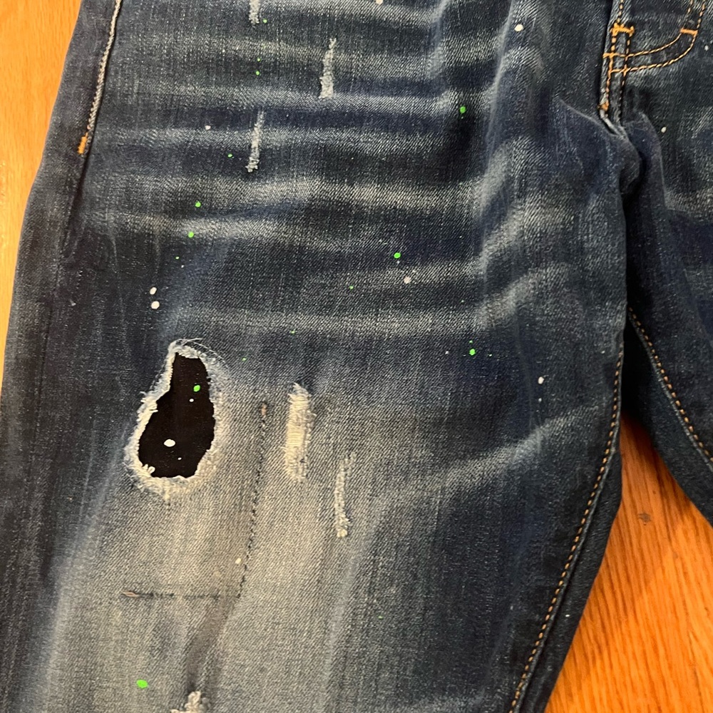 Dsquared2 paint-splatter Distress Italy-made Jeans - Picture 6 of 15